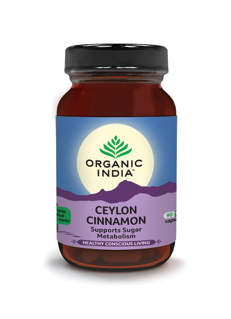 Ceylon Cinnamon Capsules Organic India - Leena Spices