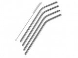 4 Drinking Straws with Cleaning Brush. - Leena Spices