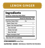 Tulsi Lemon Ginger Tea Organic India - Leena Spices