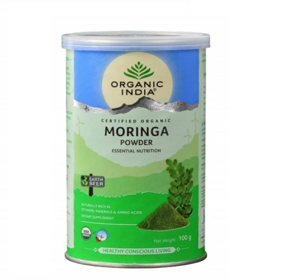 Moringa Leaf Powder Organic India - Leena Spices