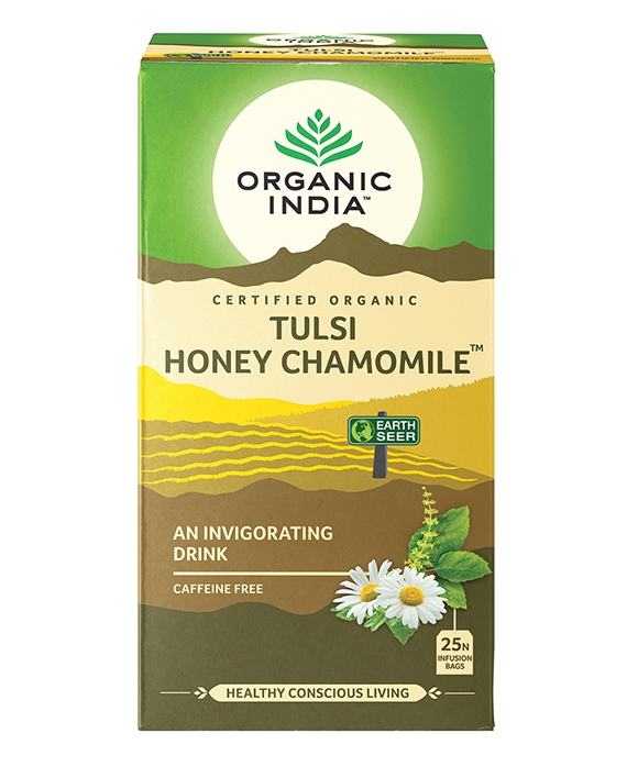 Tulsi Honey Chamomile Tea Organic India - Leena Spices