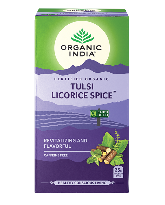Tulsi Licorice Spice Tea Organic India - Leena Spices