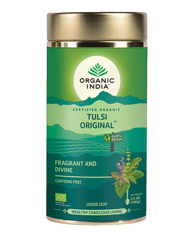 Tulsi Original Loose Leaf Tea Organic India - Leena Spices