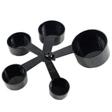 Spoons Black Measuring Cup Set of 10