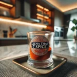 Thai seven spice blend in a glass jar.
