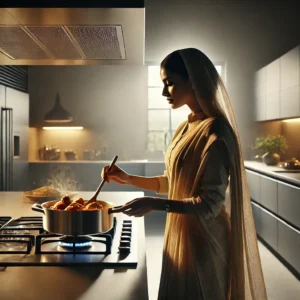 bangladeshi-lady-cooking-bhuna-chicken-leena-spices