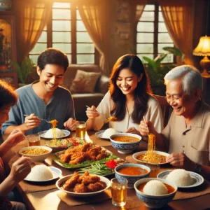 family-enjoying-penang-chicken-curry-spice-leena-spices