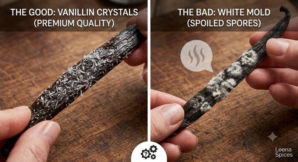 vanilla crystal and white mold.