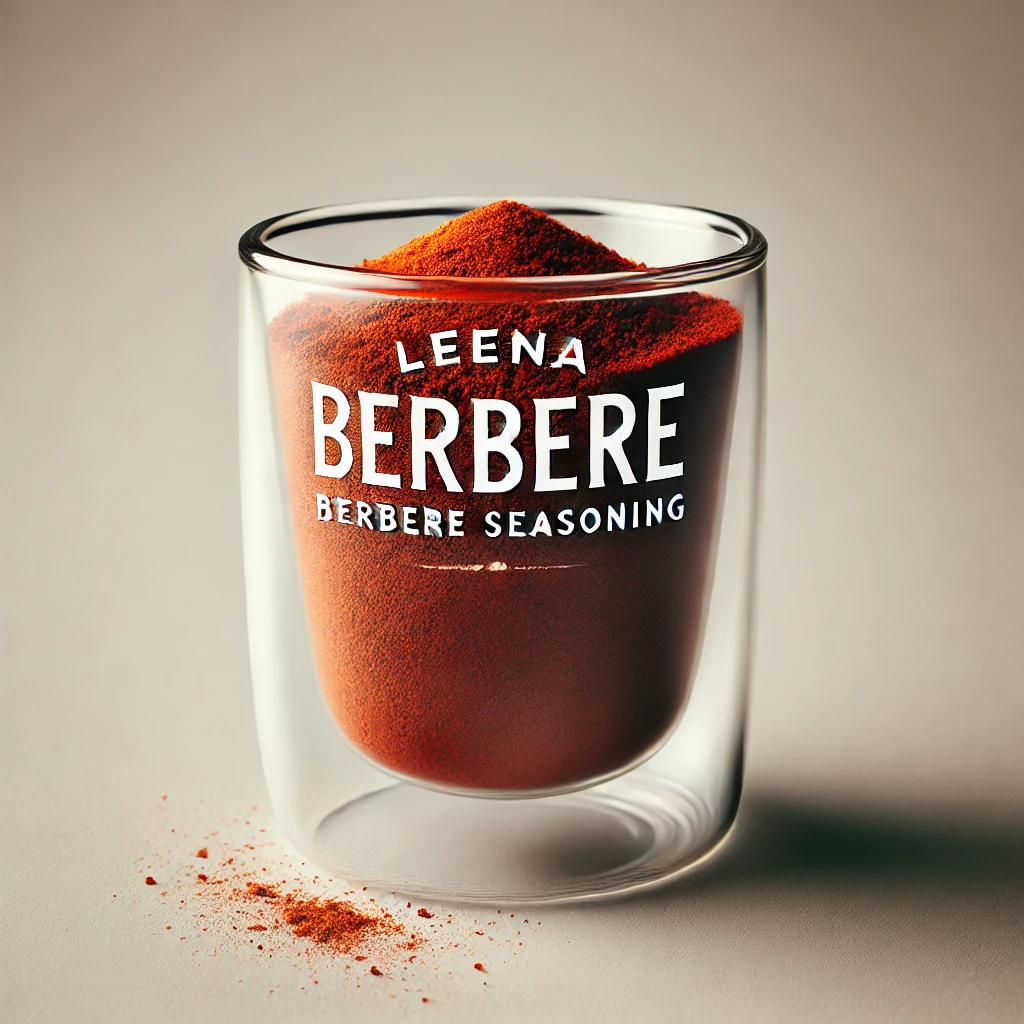Berbere spice powder in a glass mug